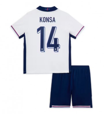 England Ezri Konsa #14 Replica Home Stadium Kit for Kids Euro 2024 Short Sleeve (+ pants)